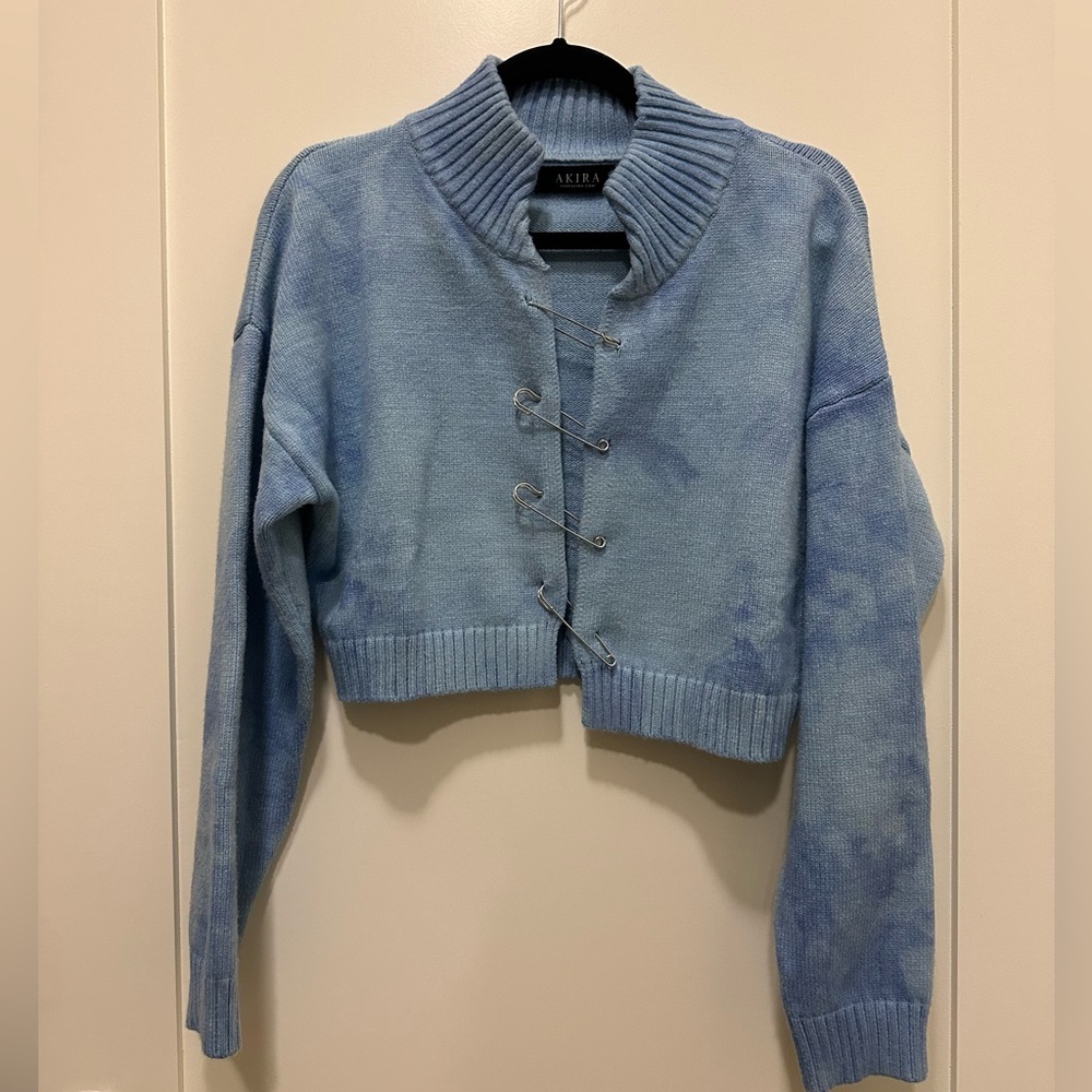 Akira pinned cropped cardigan